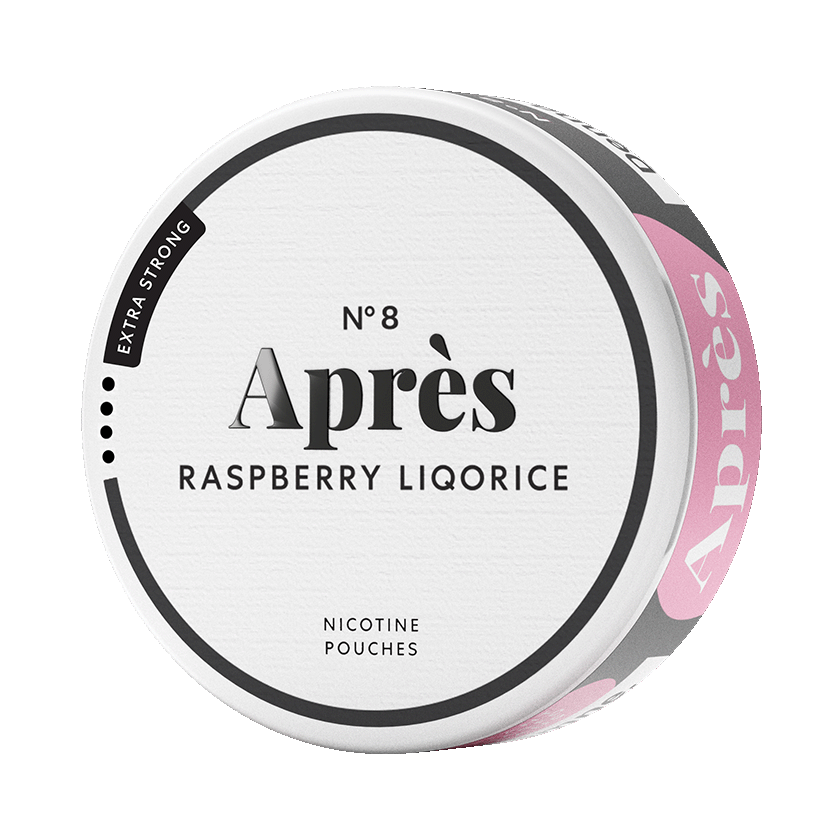 Après Raspberry Liqorice Extra Strong -nikotiinipussit