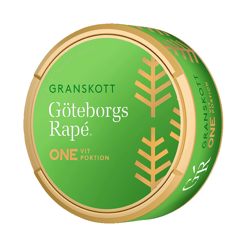 Göteborgs Rapé ONE Granskott Vit Pussinuuska -nikotiinipussit
