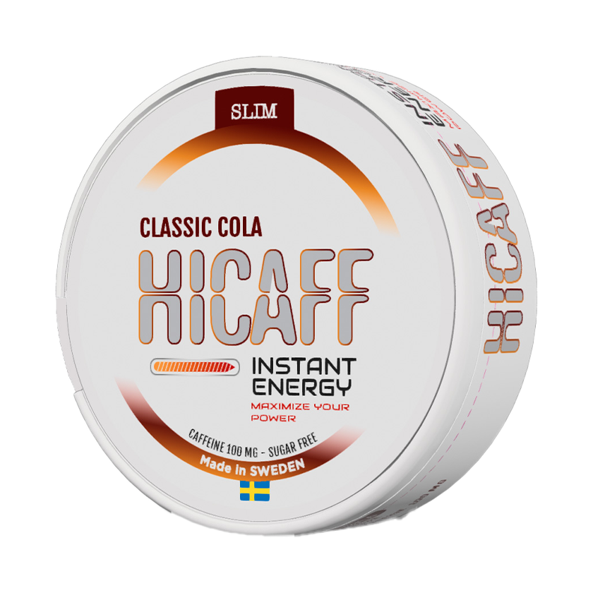 Hicaff Classic Cola Nikotinfritt Snus Pussinuuska