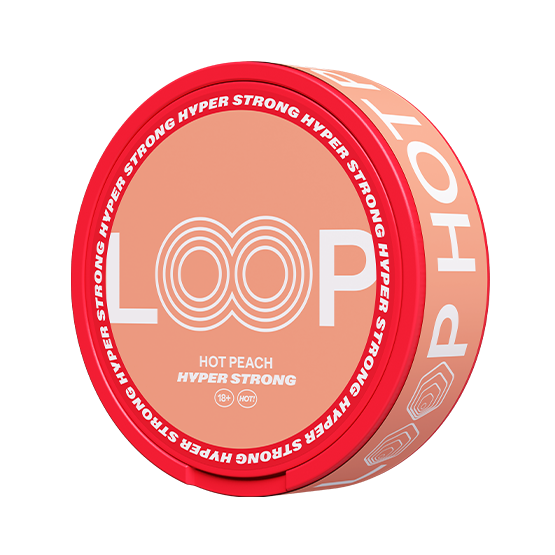Loop Hot Peach Hyper Strong -nikotiinipussit