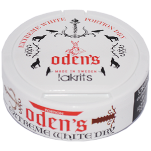 Oden's Lakrits Extreme White Dry Pussinuuska -nikotiinipussit