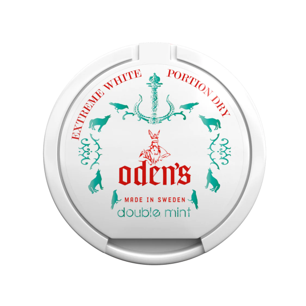 Oden’s Double Mint Extreme White Dry Portion Snus