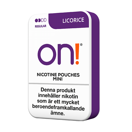 On! Licorice 3 mg -nikotiinipussit