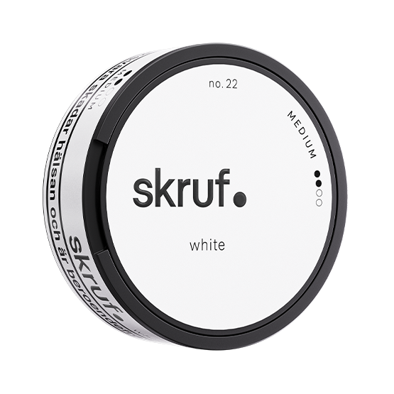 Skruf No.22 White Medium Pussinuuska -nikotiinipussit