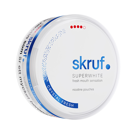Skruf Superwhite Crystal Fresh Extra Strong -nikotiinipussit