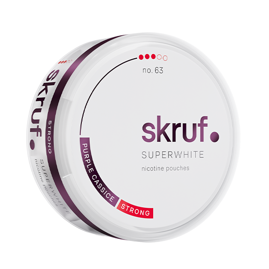 Skruf Superwhite No.63 Purple Cassice Strong -nikotiinipussit