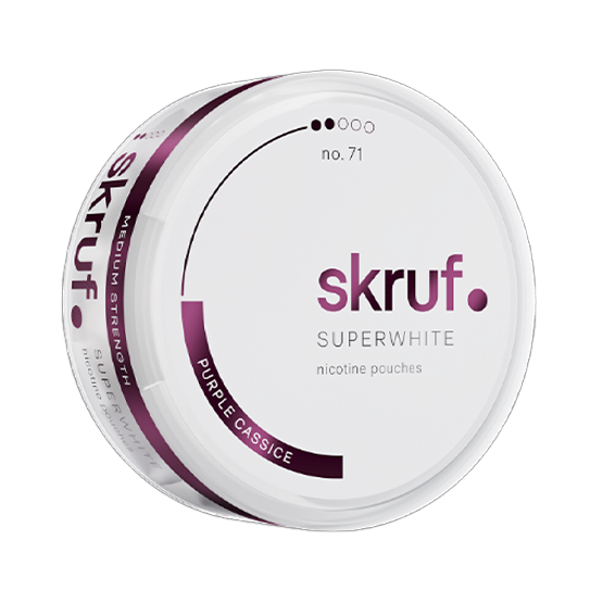 Skruf Superwhite No.71 Purple Cassice -nikotiinipussit