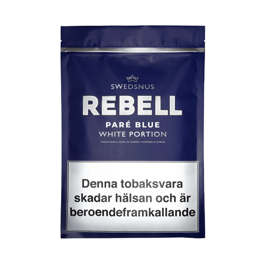 Swedsnus Rebell Paré Blue 300 Pussinuuska -nikotiinipussit