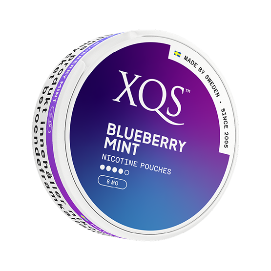 XQS Blueberry Mint Slim Strong -nikotiinipussit