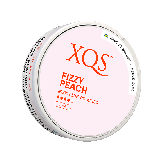 XQS Fizzy Peach Slim Strong -nikotiinipussit