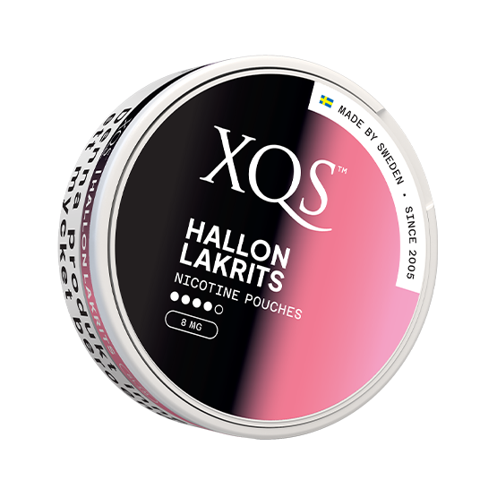 XQS Hallon Lakrits Slim Strong -nikotiinipussit