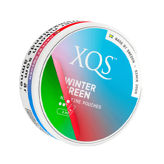 XQS Wintergreen Slim Strong (tidigare Spearmint) -nikotiinipussit