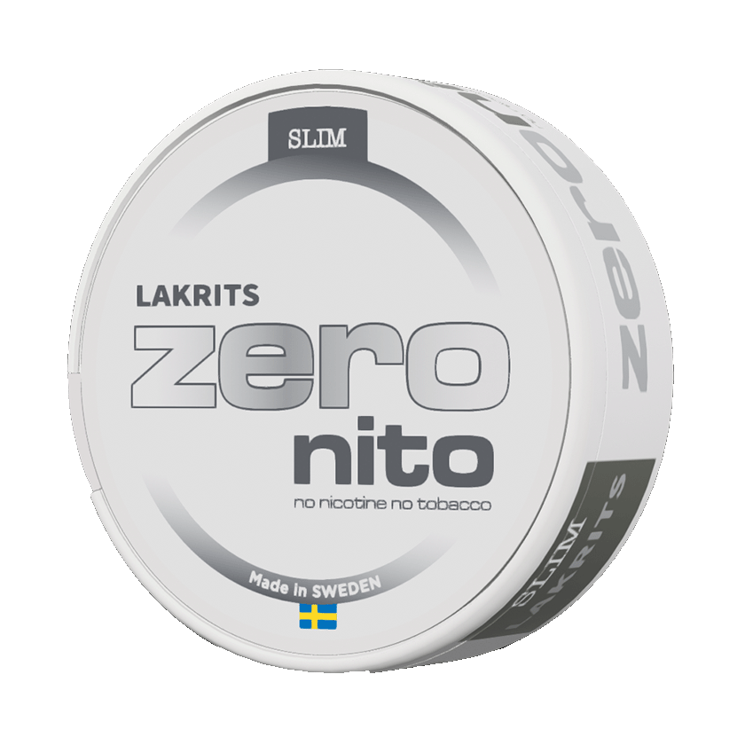 Zeronito Lakrits Slim Nikotinfritt Snus -nikotiinipussit